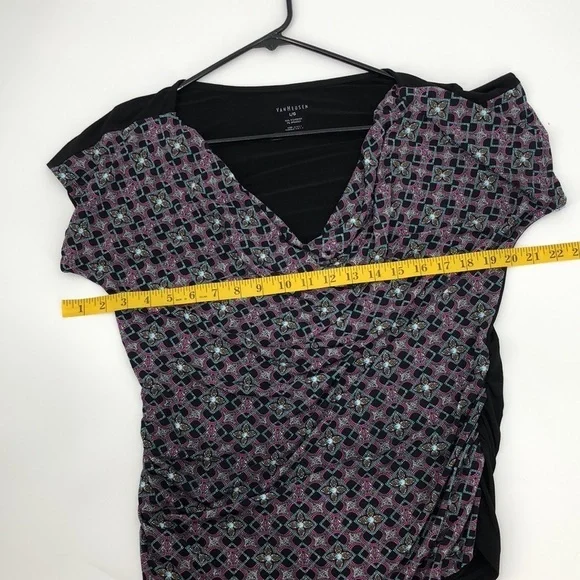 Van Heiden Ruched Blouse Size L - Picture 5 of 10